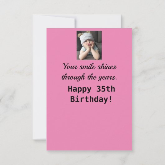 Kop omhoog! 35th Happy Birthday 35 Funny Grumpy Gi (Achterkant)