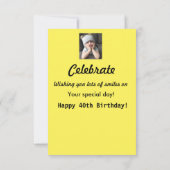 Kop omhoog! 40e Happy Birthday 40 Funny Girl (Achterkant)