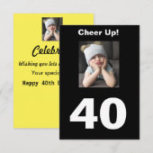 Kop omhoog! 40e Happy Birthday 40 Funny Girl (Voorkant / Achterkant)