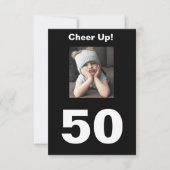 Kop omhoog! 50e verjaardag Funny Grumpy Girl (Voorkant)