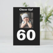 Kop omhoog! 60e verjaardag Funny Grumpy Girl (Staand voorkant)