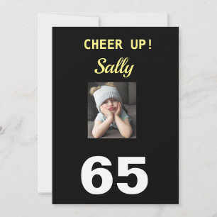 Kop omhoog! 65th Happy Birthday Funny Grumpy Girl