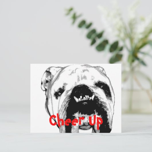 Kop omhoog briefkaart (Staand voorkant)