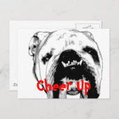 Kop omhoog briefkaart (Voorkant / Achterkant)