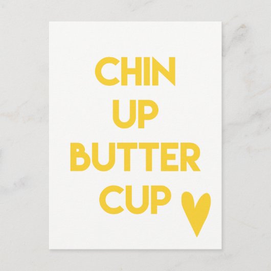 Kop omhoog buttercup | Motivatie franje Briefkaart (Voorkant)