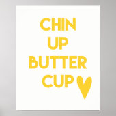 Kop omhoog buttercup | Motivatie franje Poster (Voorkant)