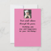 Kop omhoog! Funny Grumpy Girl Birthday Smile Shine (Achterkant)