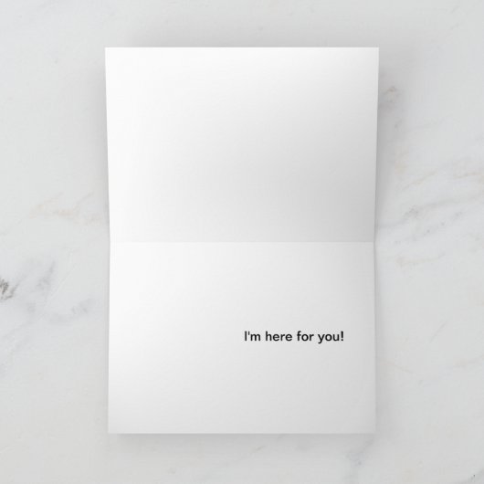 Kop omhoog kaart (Binnen)