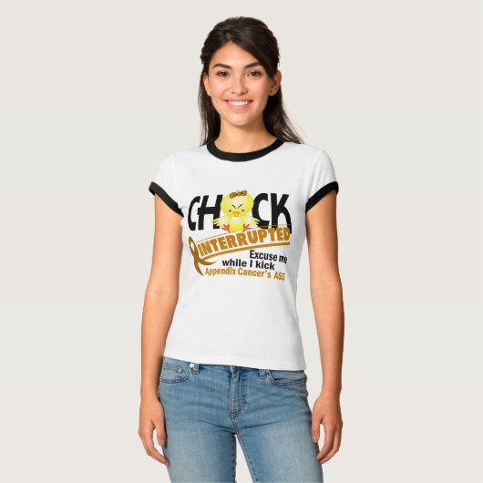 Kop onderbroken 2 Aanhangselkanker T-shirt (Voorkant volledig)