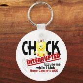 Kop onderbroken 2 botkanker sleutelhanger (Voorkant)