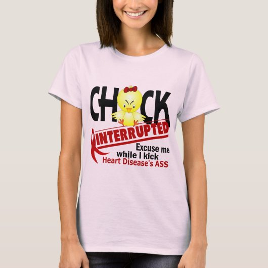 Kop onderbroken 2 hartziekte t-shirt (Voorkant)