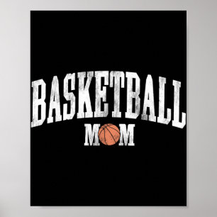 Kop op! Basketbal Mom Speldag Grappige Sport Bas Poster
