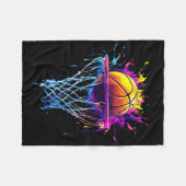 Kop op! Basketbal Spel Dag Funny Sports Waterco Fleece Deken (Voorkant (Horizontaal))