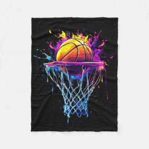 Kop op! Basketbal Spel Dag Funny Sports Waterco Fleece Deken