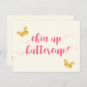 Kop op, boterbloem! Motiverende ansichtkaart Briefkaart (Voorkant / Achterkant)