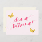 Kop op, boterbloem! Motiverende Quote Postkaart (Voorkant / Achterkant)