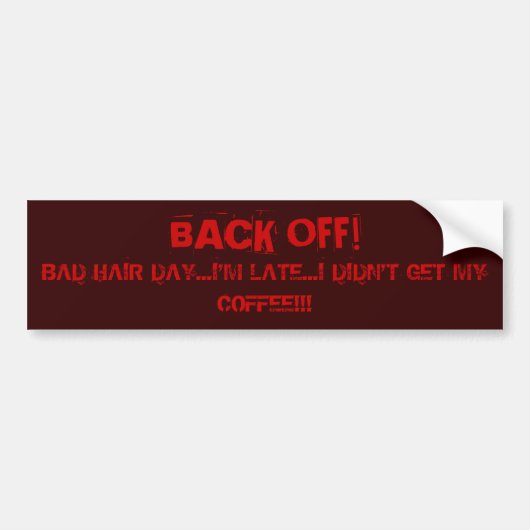 KOP OP!  . . . BUMPERSTICKER (Voorkant)