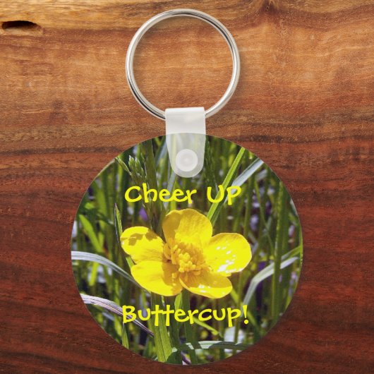 Kop op Buttercup Sleutelhanger (Voorkant)