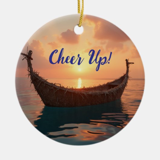 Kop op! Keramische ornament (Voorkant)