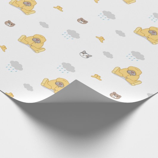 Kop op puddle duck wrapping - kunst van Irina Kolb Cadeaupapier (Hoek)