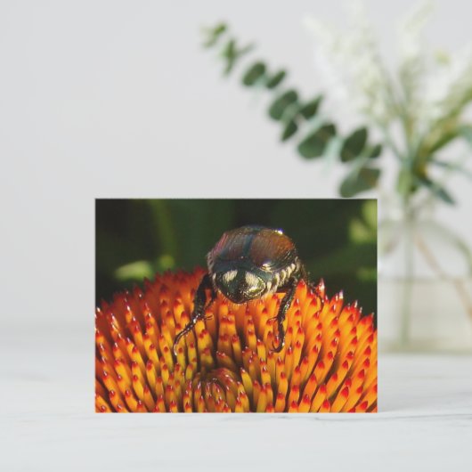 Kop op ventilatorsluiting briefkaart (Staand voorkant)