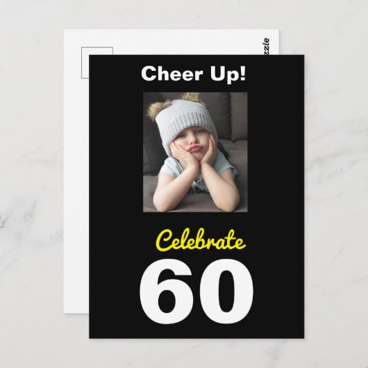 Kop Op! Vier 60e Verjaardag Grappige Postkaart (Voorkant / Achterkant)