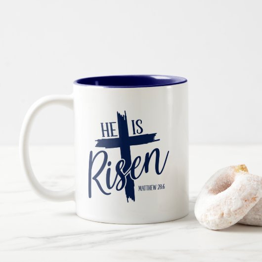 Kop Opstanding Kruis Koffiemok (Met donut)
