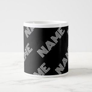 Kop Retro-moderne Naam of Woord Patroon