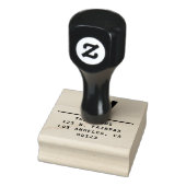 Kop Retro-Moderne Retouradres Rubberstempel (Stempel)
