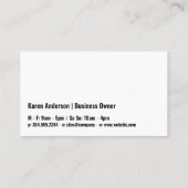 Kop stoom koffie | City Skyline Visitekaartje (Achterkant)