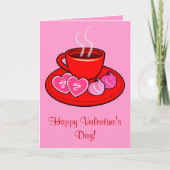 Kop thee Valentijn Feestdagen Kaart (Voorkant)