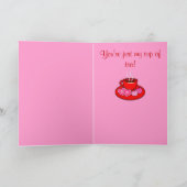 Kop thee Valentijn Feestdagen Kaart (Binnen)