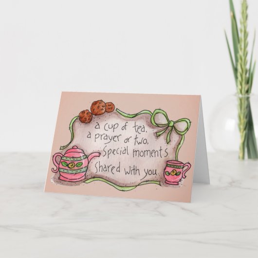 Kop thee - Wenskaart Kaart (Voorkant)