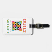 Kop 'Til you Wilt'. Quota kwilt Bagagelabel (Voorkant horizontaal)