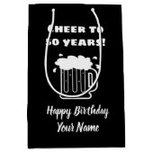 Kop tot 50 jaar grappige mannen 50e verjaardag medium cadeauzakje (Voorkant)