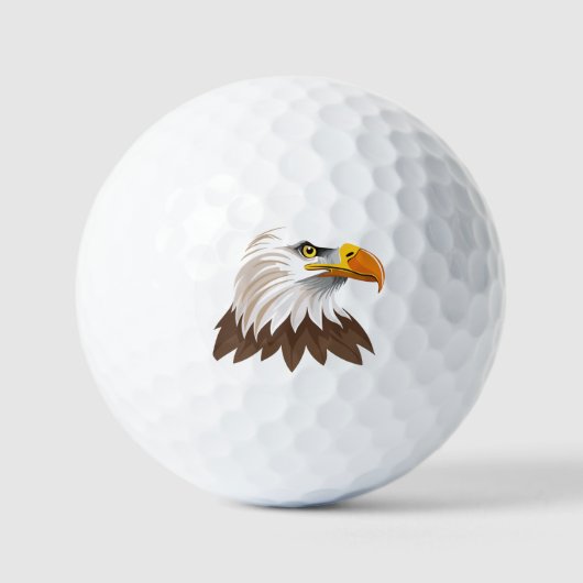 Kop van Amerikaanse zeearend Golfballen (Voorkant)