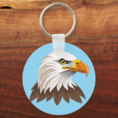 Kop van Amerikaanse zeearend Sleutelhanger (Voorkant)
