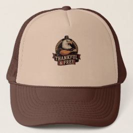 Kop van Arend Bedankt & Vrij Vintage Grafisch Trucker Pet