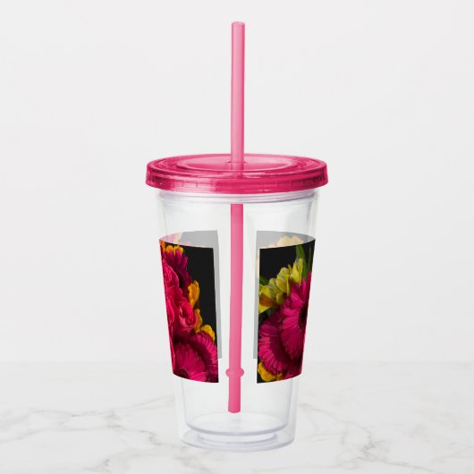 Kop van Bloem Acryl Drinkbeker (Rechts)