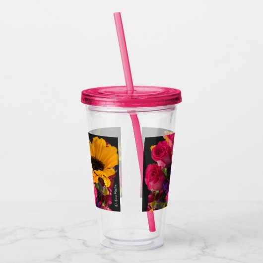 Kop van Bloem Acryl Drinkbeker (Links)