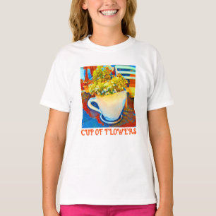 Kop van Bloemen Koffie Mok Planter T-shirt