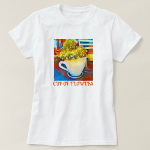 Kop van Bloemen Koffie Mok Planter T-shirt