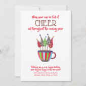 Kop van Cheer Christmas Tea Feestdagenkaart (Voorkant)