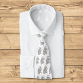 Kop van de Haan Lijntekening Stropdas