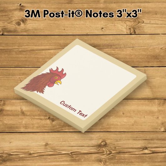 Kop van de Rode Haan Post-it® Notes