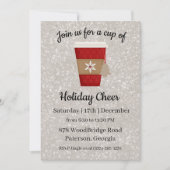 Kop van de Vakantie Cheer Kerstmis Uitnodiging (Voorkant)