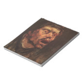 Kop van een Boze Man (Verdriet en Lijden) Notitieblok (Linkerzijde)