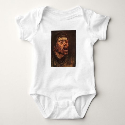 Kop van een Boze Man (Verdriet en Lijden) Romper (Voorkant)