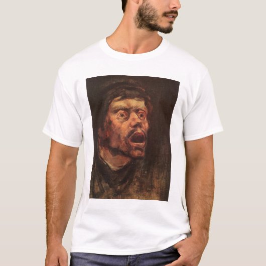 Kop van een Boze Man (Verdriet en Lijden) T-shirt (Voorkant)