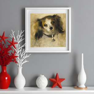 Kop van een hond, Auguste Renoir Poster